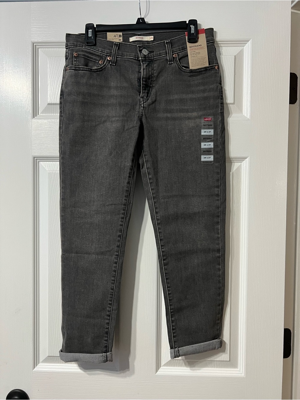 Levi's Women’s Slim Straight Jeans — Charcoal Gray